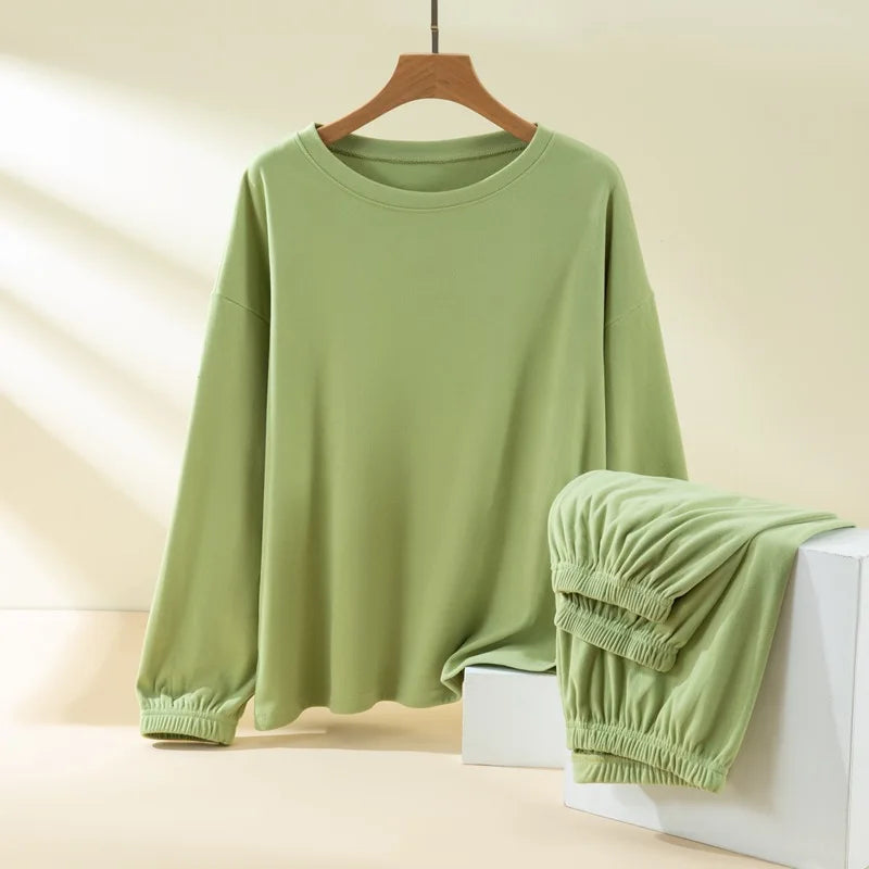 Pajama Woman Winter Hot De Velvet Warm Sleepwear For Sleeping Clothes Thick Fleece Home Suit Long Sleeve Nightwear Pijama Set