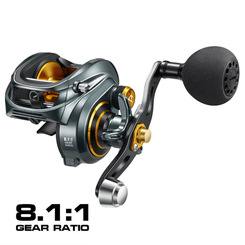 Piscifun Alijoz Alinox 300 Baitcasting Reel 15KG Max Drag 9Bearings Aluminum Frame Freshwater Saltwater Fishing Reel Low Profile