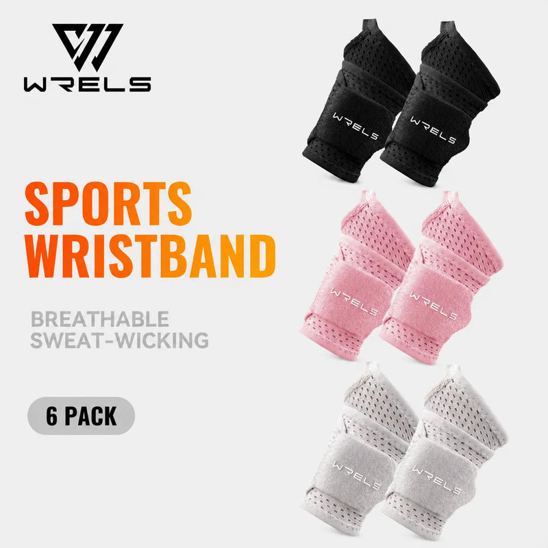 WRELS Compression Wristband Adjustable Wrist Brace Breathable Carpal Tunnel Pain Relief Sports Workout Sports Wrist Support