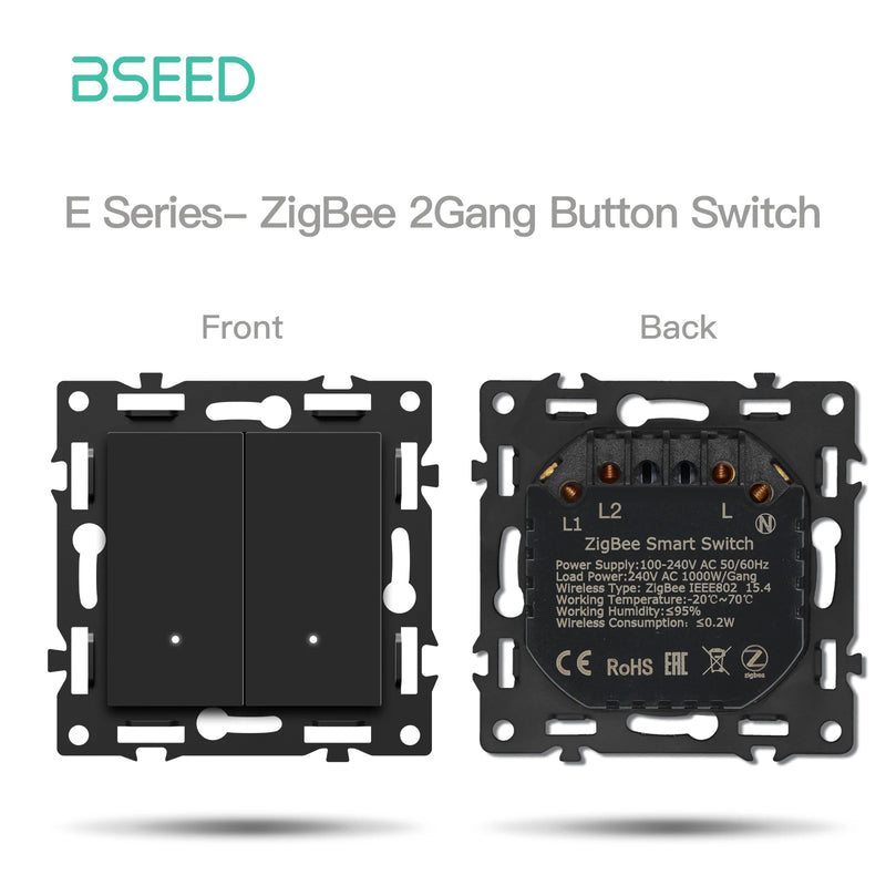 BSEED Zigbee Thermostat Smart Thermostat Controller Floor Heating/Boiler/Water Function Part Glass Frame Tuya Smart Life Control