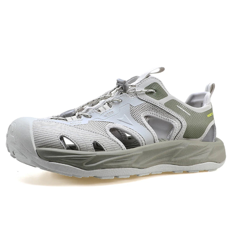 HUMTTO Summer Outdoor Water Sandals Man Breathable Beach Sneakers for Men's 2026 Hiking Camping Men Fishing Climbing Aqua Shoes