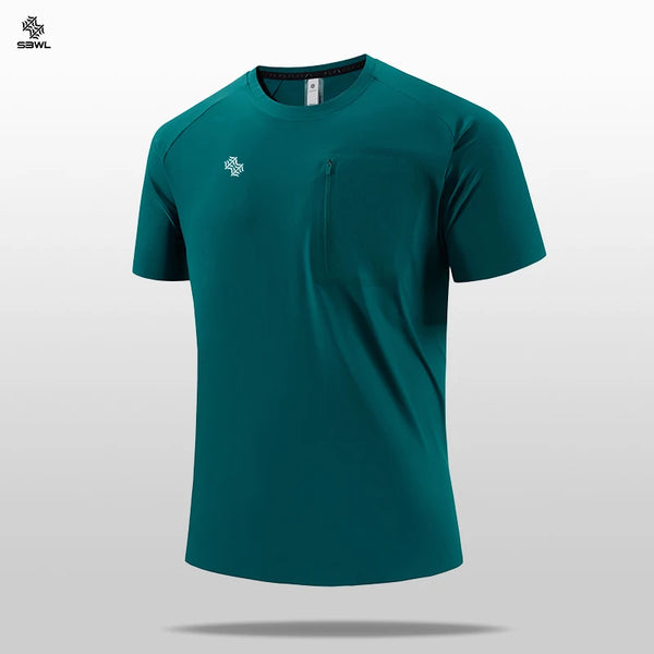 SBWL High Quality Men's Outdoor Running Casual Walking Training Weight Loss Sports Quick Drying T-Shirt Fitness Light Tee Tops