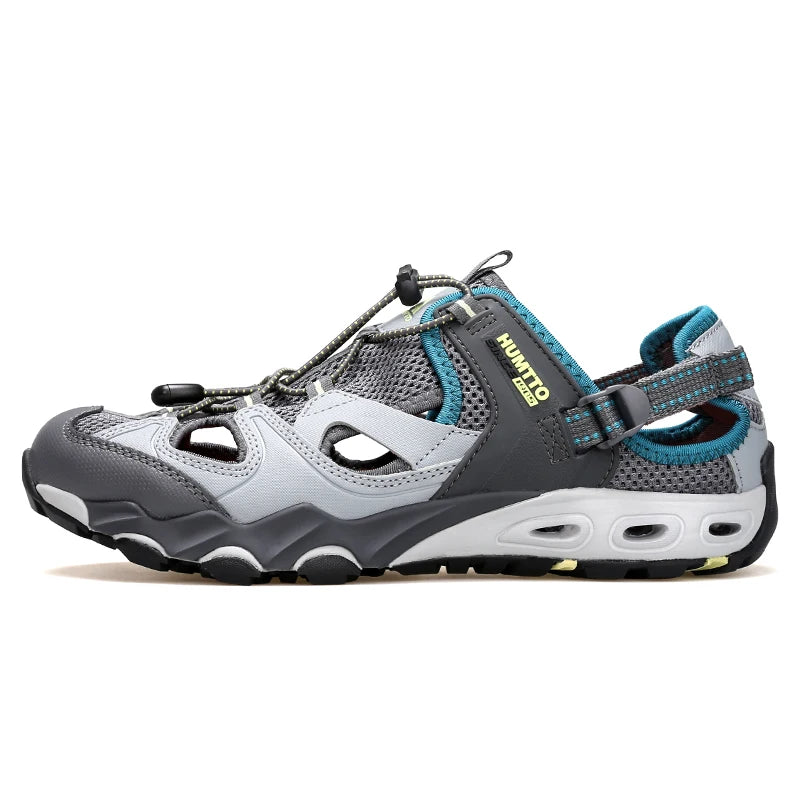 HUMTTO Mens Upstream Shoes Outdoor Trekking Wading Aqua Shoes Breathable Mesh Quick drying Waterproof Sneakers Big Size Hiking
