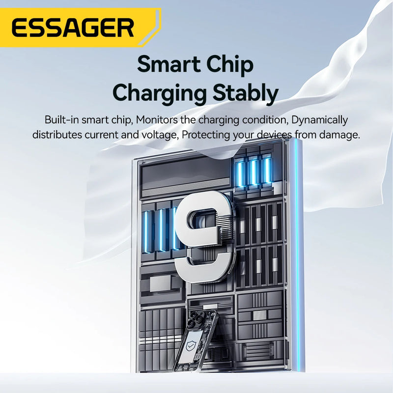 Essager 18W QC3.0 USB A Charger USB Quick Charge 3.0 Fast Wall Charger for Samsung S24 Huawei Xiaomi iPhone Mobile Phone Charger