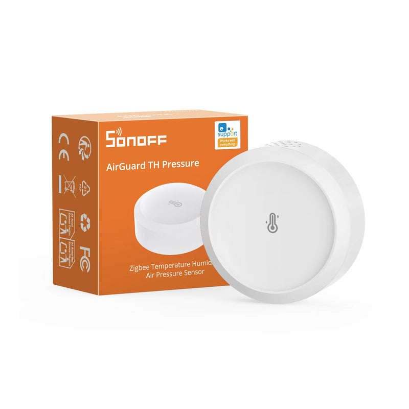 Sonoff Air Pressure Sensor Zigbee Temperature Humidity Barometric Smart Home Indoor Weather Monitor APP Alert Office SNZB-02M
