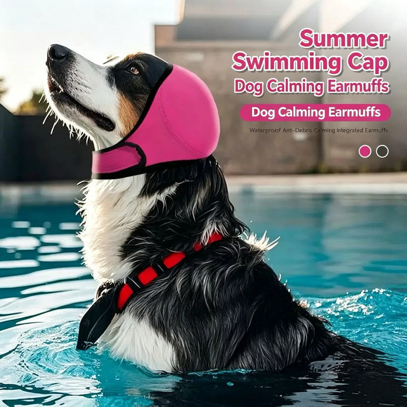 Pet Earmuffs, Waterproof Head Covers for Swimming in All Seasons, Noise Reduction, Sound Insulation, Emotional Comfort, Shock Pr