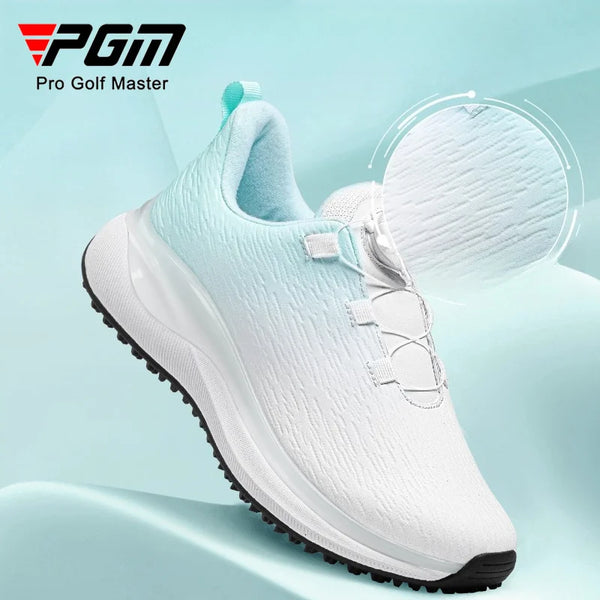 PGM Golf Women's Shoes Waterproof, Anti Slip, Wear Resistant, High Elasticity and Cushioning TPU Casual Sports Shoes XZ468