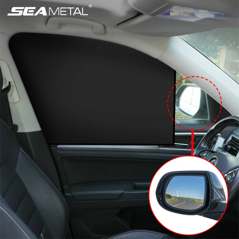 SEAMETAL Strong Magnetic Car Sun Shade UV Protector Car Side Window Sunshade Sun Visor Window Film for Car Summer Protection