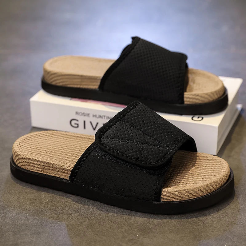 Men's fashion slippers summer light soft-sole anti-slip comfort breathable casual slippers youth Joker outdoor walking slippers