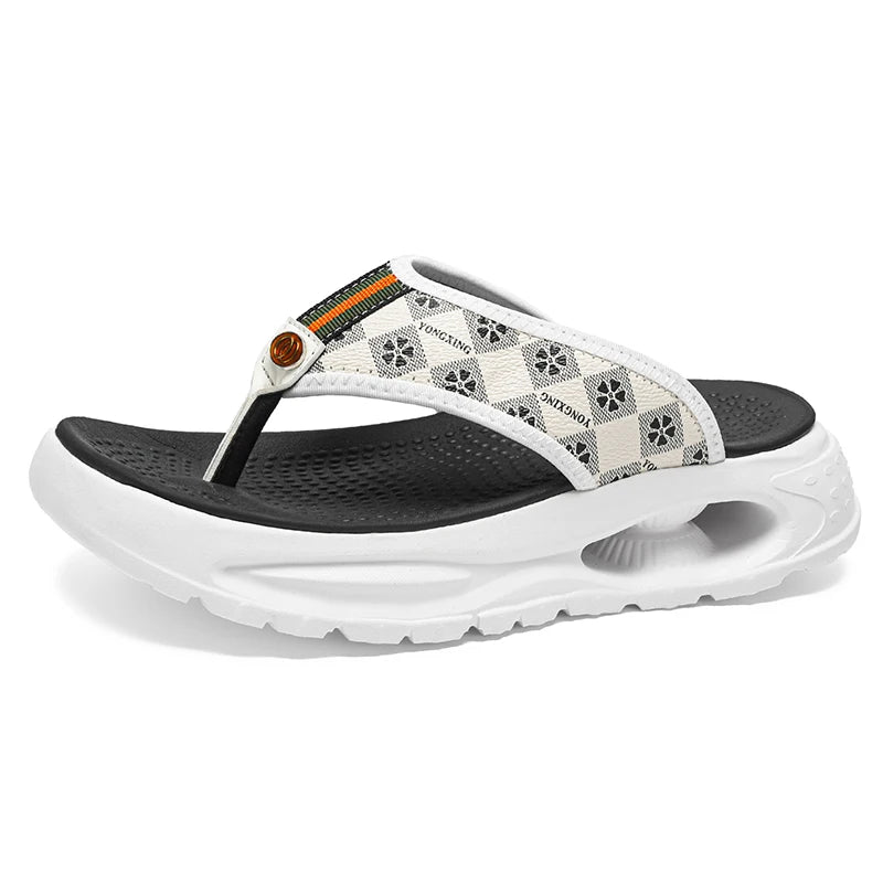 Flip-flops Men's Slides Casual Slip On Slippers Summer New Breathable Light Soft Sole Outdoor Beach Shoe Quick Dry Pool Slippers