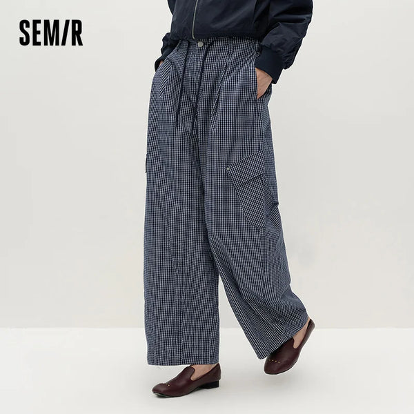 ខោស្ត្រី Semir រាងមូល រលុង បែប Retro Street Cargo Urban Workwear Style ខោរដូវស្លឹកឈើជ្រុះ សម្រាប់ពាក់ប្រចាំថ្ងៃ 2026