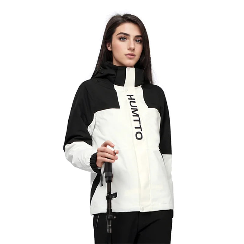 HUMTTO Waterproof Men's Women's Jacket Autumn Winter Keep Warm Camping Hiking Jackets Ladies Jackets Outdoor Windbreaker Coats