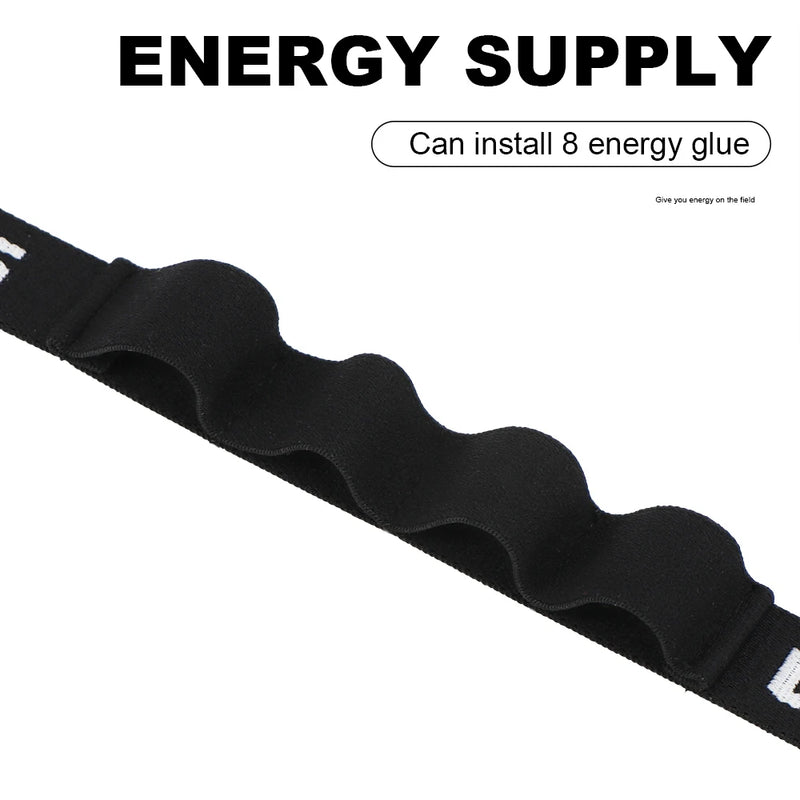 WRELS Belt Number Energy Rubber Ring Ironman Triathlon Running Black Practical Fast Convenient Sports Competition  Waist Belt