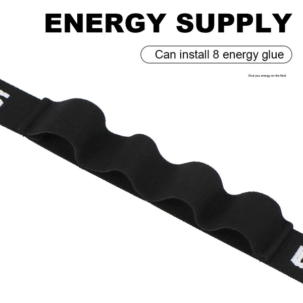 WRELS Belt Number Energy Rubber Ring Ironman Triathlon Running Black Practical Fast Convenient Sports Competition  Waist Belt