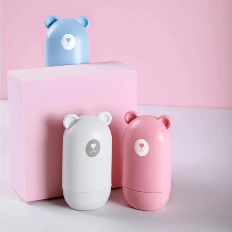 1pc Cute Little Bear Stamp Roller Anti-Theft Protection ID Seal Smear Privacy Confidential Data ID Seal Smear Privacy Message