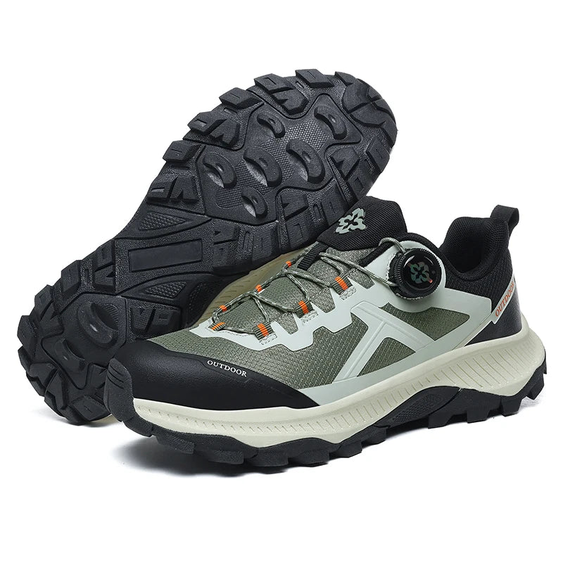 Men's Plus Size Waterproof Hiking Shoes Four Seasons Non-Slip Outdoor Walking Shoes Youth Casual Sports Running Shoes Sneakers