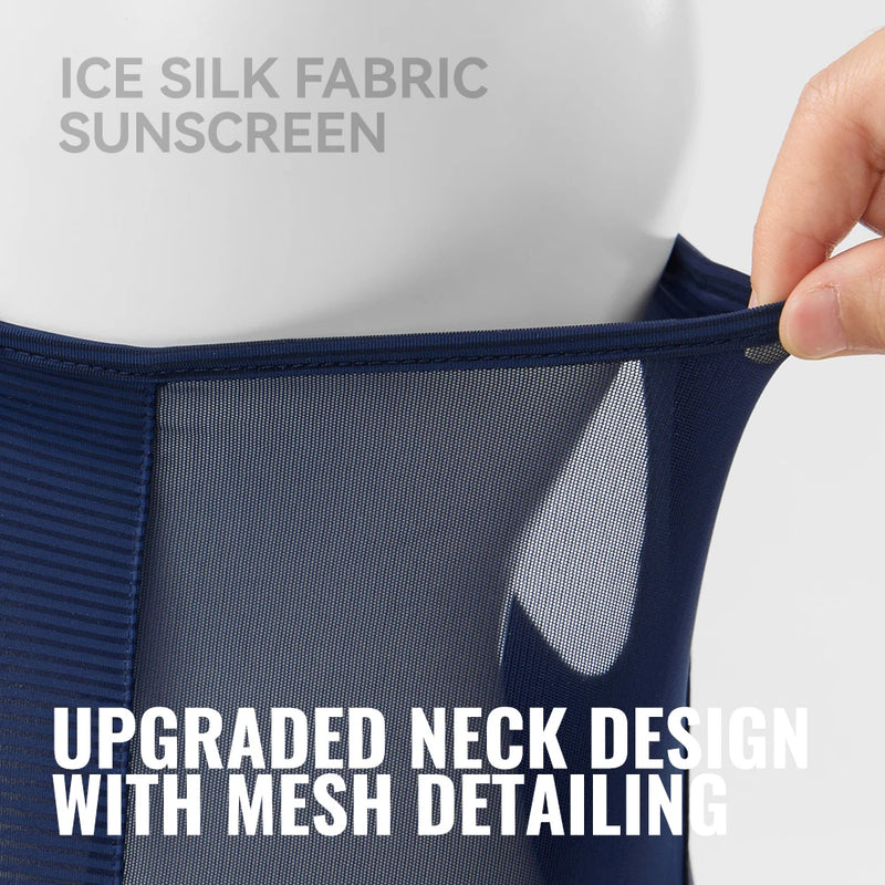 WRELS Neck Gaiter UV Protection Face Mask UPF 50+ Cooling Ear Hook Scarf Bandana Summer Cycling Fishing Outdoor Tactical Mask