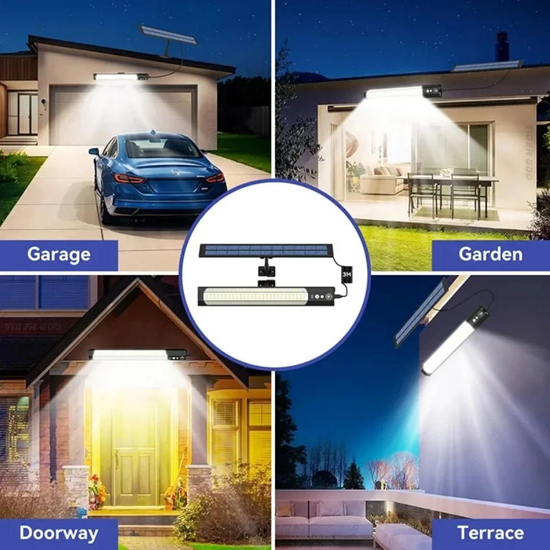 1-2Pcs LED Solar Powered Light Motion Sensor Wall Lamp Outdoor IP65 Waterproof Rechargeable for Yard Fence Shed Balcony Lighting