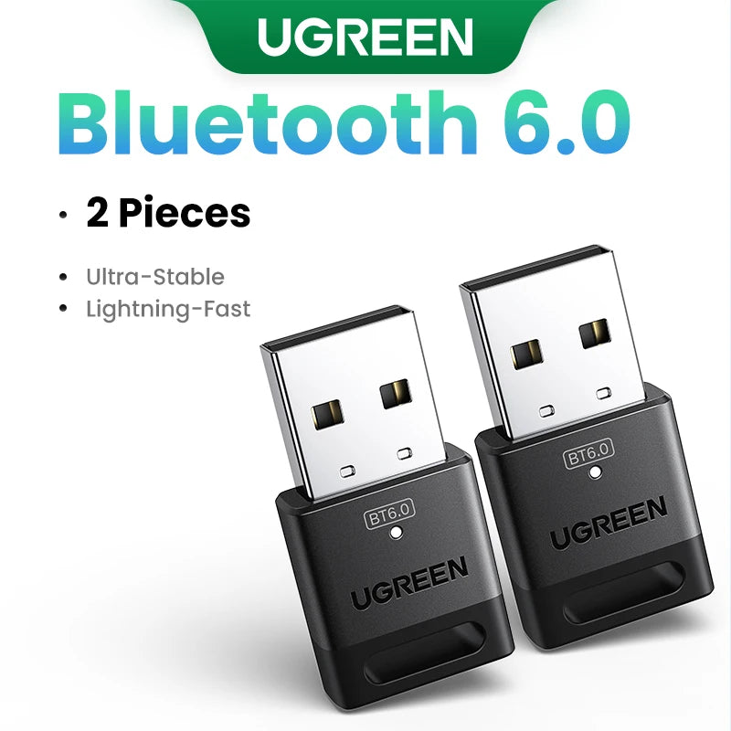 UGREEN USB Bluetooth 6.0 5.4  Dongle Adapter for PC Speaker Wireless Mouse Keyboard Music Audio Receiver Transmitter Bluetooth