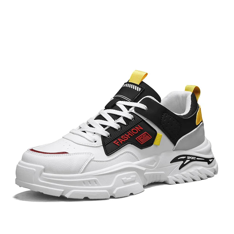 Men's casual sneakers four seasons new soft sole anti-slip outdoor city walking shoes fashion youth Joker sports running shoes