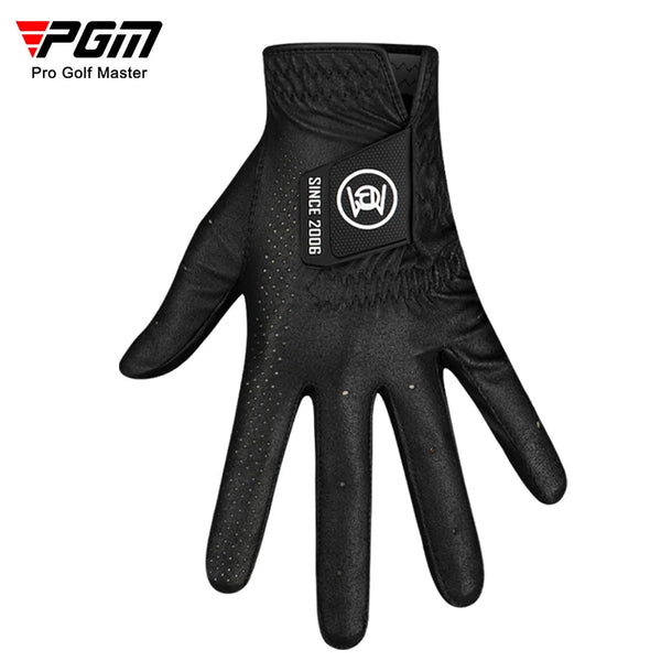 PGM 1pc Men Golf Gloves Single Left Hand Non Slip Nano Cloth Breathable Glove ST039