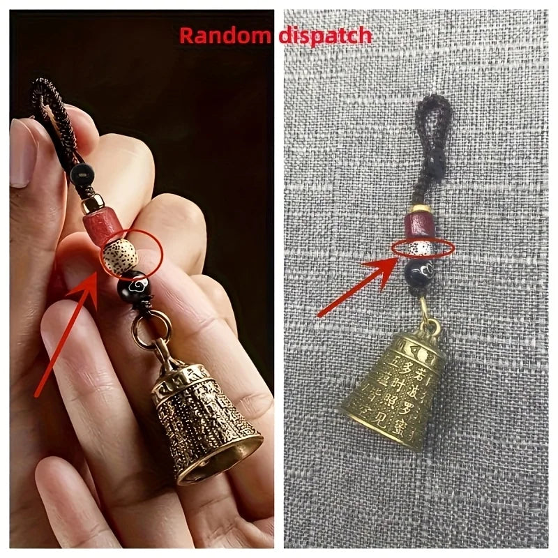 1pcTibetan Bell Keychain Crafted by Hand, Includes a Bell And Braided Cord for Good  Spirituality a Cultural Gift for Monks