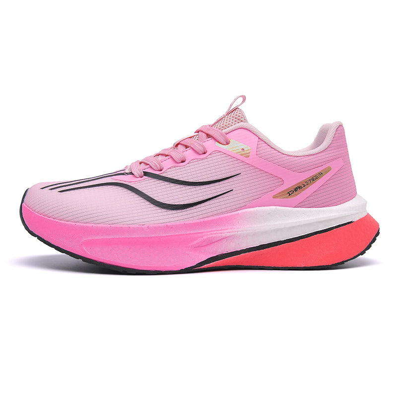 Unisex Sneakers Teenagers Outdoor Running Competition Anti Slip Training Shoes Marathon Breathe Light Thick Soled Fitness Shoes