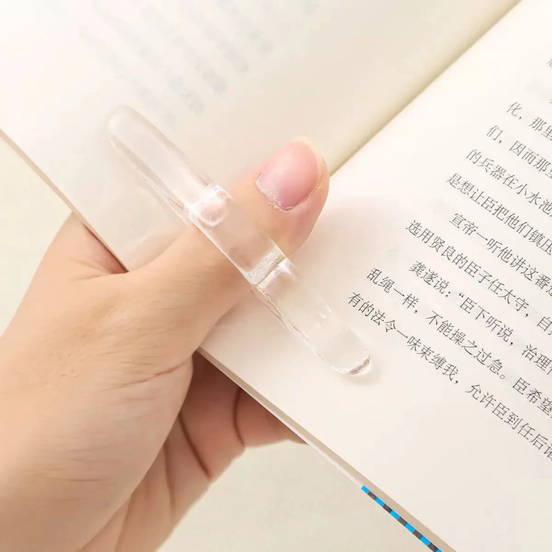 Acrylic Thumbbook Support Press Bookmark Reading Aid Book Marking Tool for Easy Access