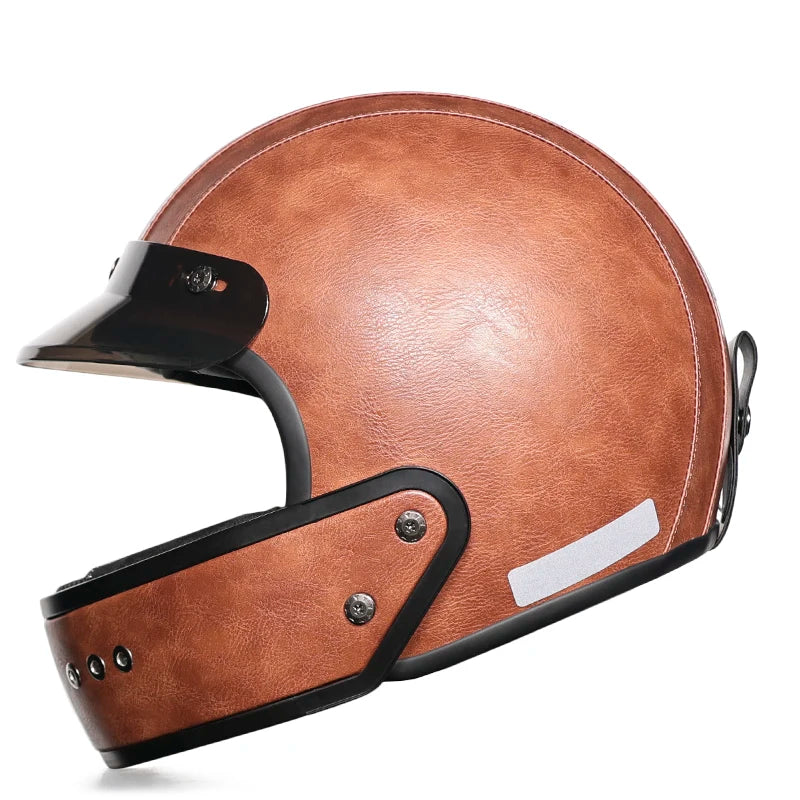 High quality retro motorcycle helmet, fully covered multifunctional combination helmet, coffee shop cruise motorcycle helmet