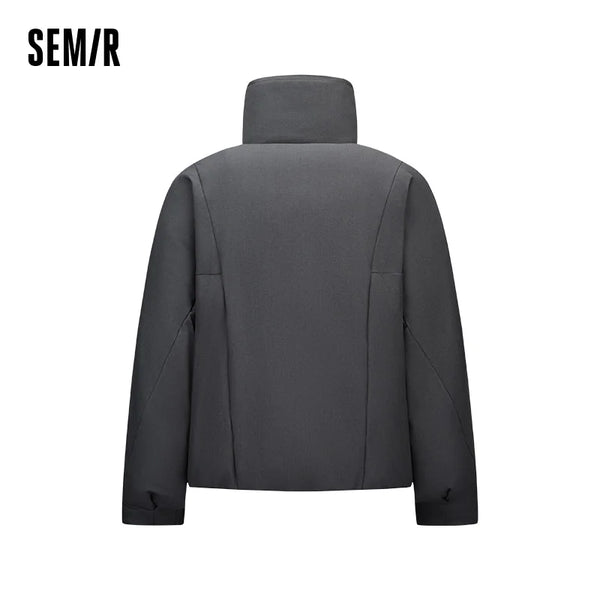 អាវក្រៅ Semir សម្រាប់នារី អាវធំ កអាវធំ ៨០ ភាគរយ ក្តៅ 2026 រដូវរងា ធម្មតា រលុង ម៉ូដខាងក្រៅ