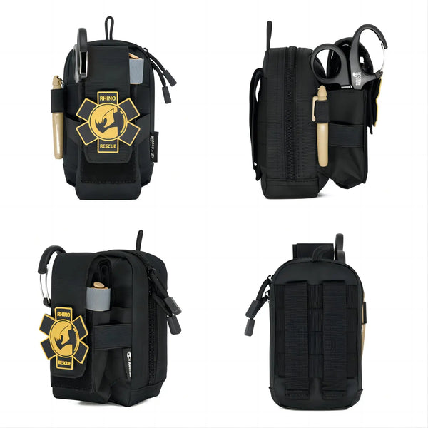 Rhino Rescue EDC Pouch First Aid Kit Tactical Survival Trauma Kit Molle Utility Tool Pouches For Camping Hiking