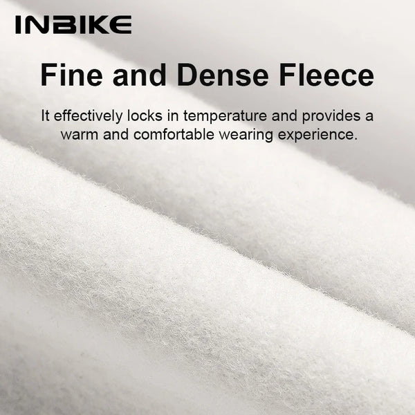 INBIKE Women's Winter Thermal Fleece Cycling Jersey Long Sleeve Bike Shirt with Pockets Cold Weather Mountain Bicycle Clothing