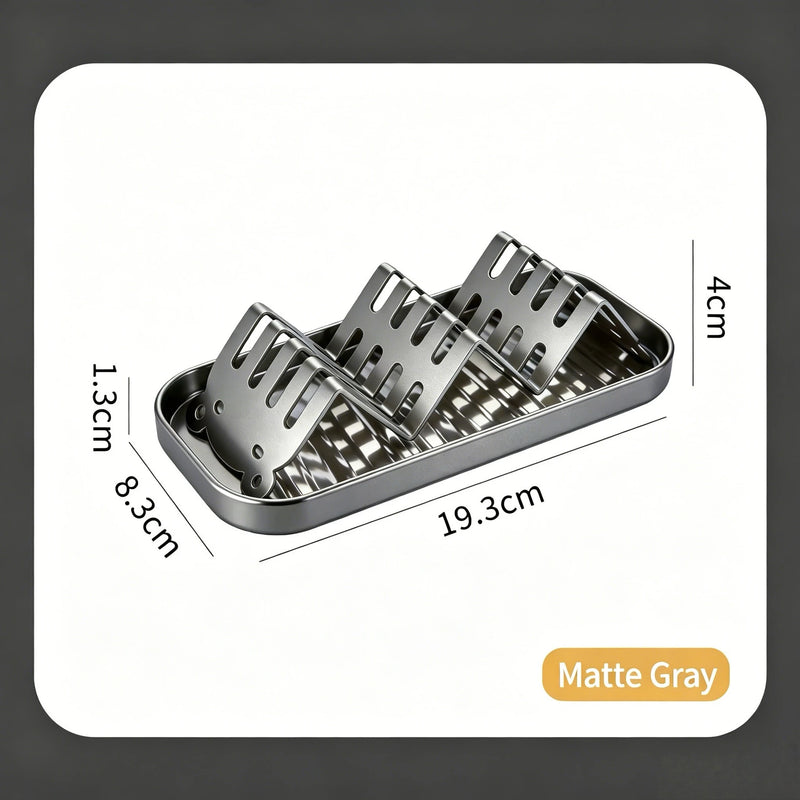 Wave Soap Rack Kitchen Countertop Bathroom Soap Box Drain Tray Soap Storage Rack