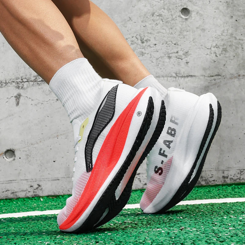 Men's shoes four season thick-sole casual sneakers soft-sole non-slip outdoor running shoes student breathable light sports shoe