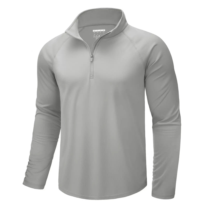 TACVASEN Mens UPF50+ UV Protection T-Shirt Lightweight Long Sleeve Quick Dry Fishing Shirt Outdoor Hiking Workout Rash Guards