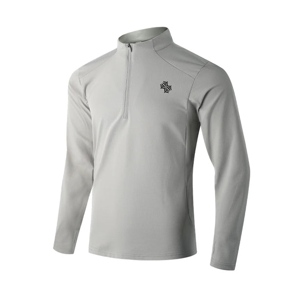 SBWL Autumn High Quality Men's Running Fitness Outdoor Sportswear Fashion Business Casual Breathable Long Sleeve T-Shirt Tops