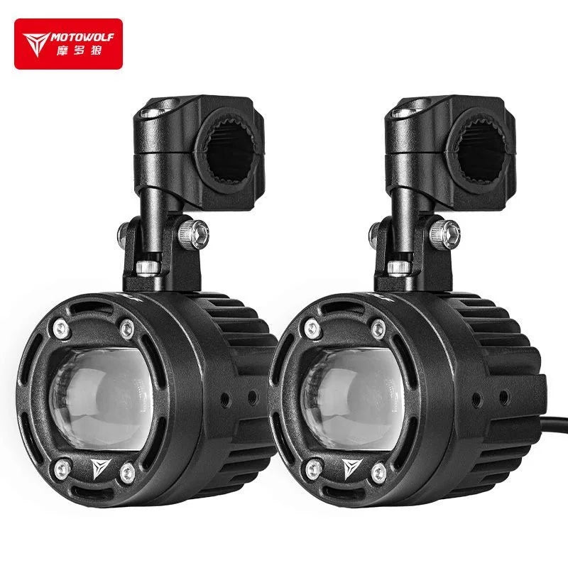 ភ្លើងស្តុបខាងក្រៅម៉ូតូ MOTOWOLF និងភ្លើងក្រាលផ្លូវបន្ថែម ការកែប្រែភ្លើងភ្លឹបភ្លែតៗ LED សម្រាប់គ្រឿងបន្ថែមម៉ូតូ