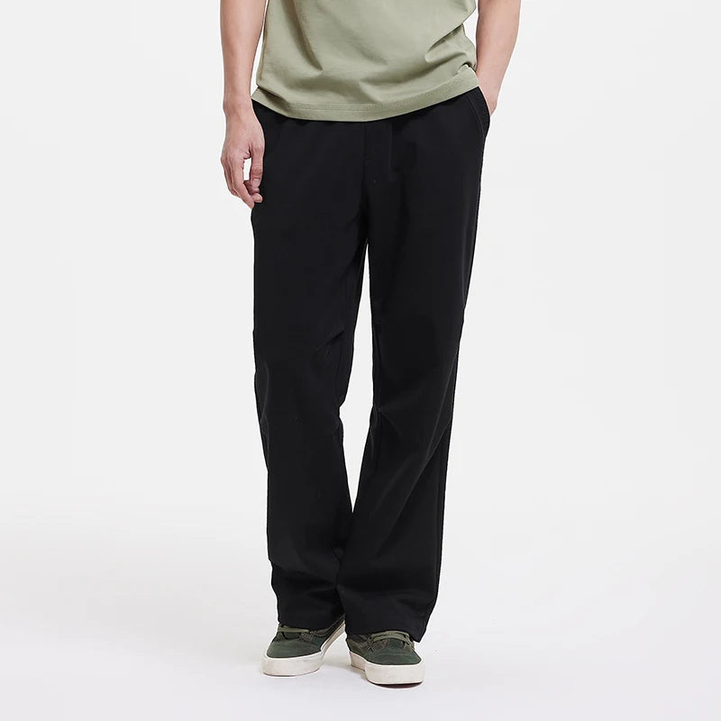 Semir Men Pants Workwear 2026 Parachute Knitted Loose Fit Straight Urban Casual Everyday Style Soft Comfortable Daily Wear