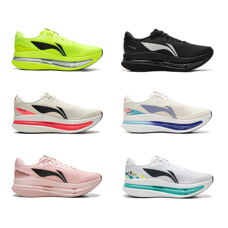 ស្បែកជើងរត់ប្រណាំង Li-Ning សម្រាប់នារី RED HARE 9 ULTRA Racing SUPER BOOM Cushion BOOM FIBER ខ្យល់ចេញចូលបាន ស្បែកជើងហ្វឹកហាត់ LiNing ARPW008