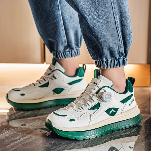 Chunky sneakers four seasons new men's breathable light soft sole outdoor running sports shoes fashion casual flat walking shoes