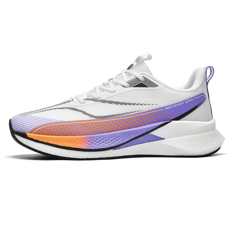 Unisex Sports Shoes Flat Cushioned Running Professional Training Shoes 2026 New Road Jogging Comfortable Lace Up Fitness Shoes
