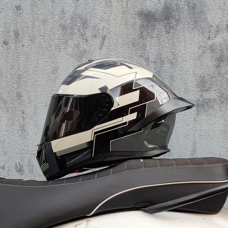 ORZ electric motorcycle yohe men's and women's four seasons summer personality locomotive big tail helmet