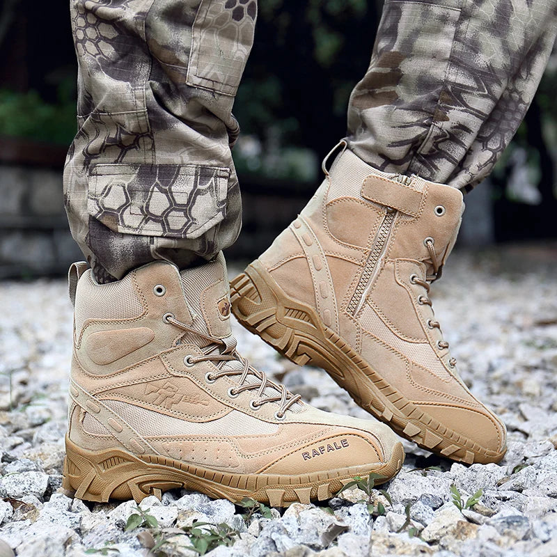 Men's outdoor combat boots four seasons breathable jungle professional protective tactics training boots casual sneakers boots