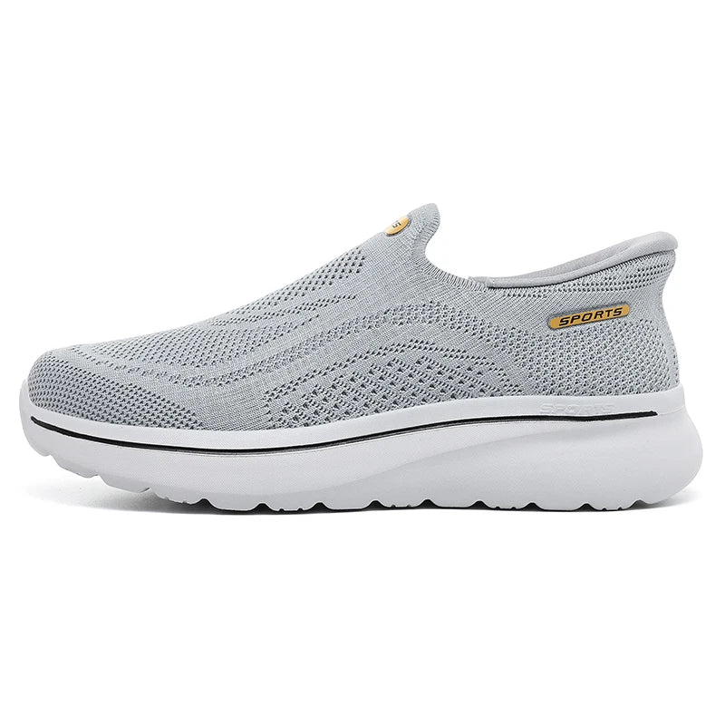 New Unisex Walking Shoes Trendy Mesh Breathable Outdoor Fitness Shoes Soft Sole Wear-resistant Anti Slip Comfort Tennis Shoes