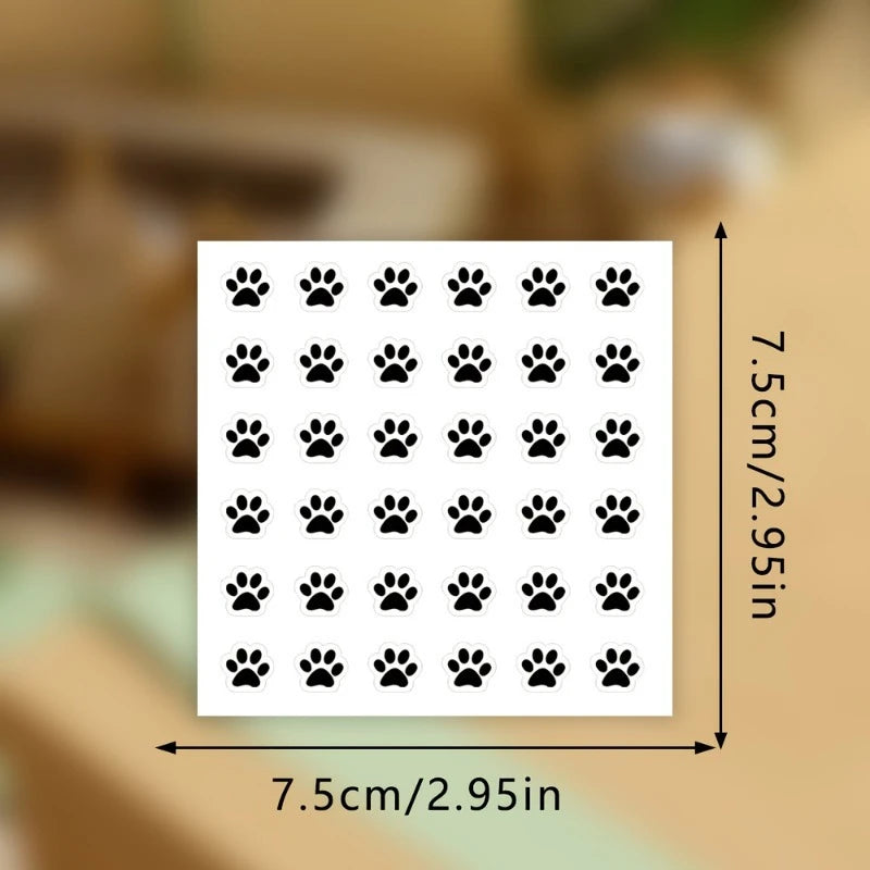 1/2Pcs Small Paw Print Stickers, Suitable for Laptops,Phones, Water Bottles, Phone Cases Decorations.