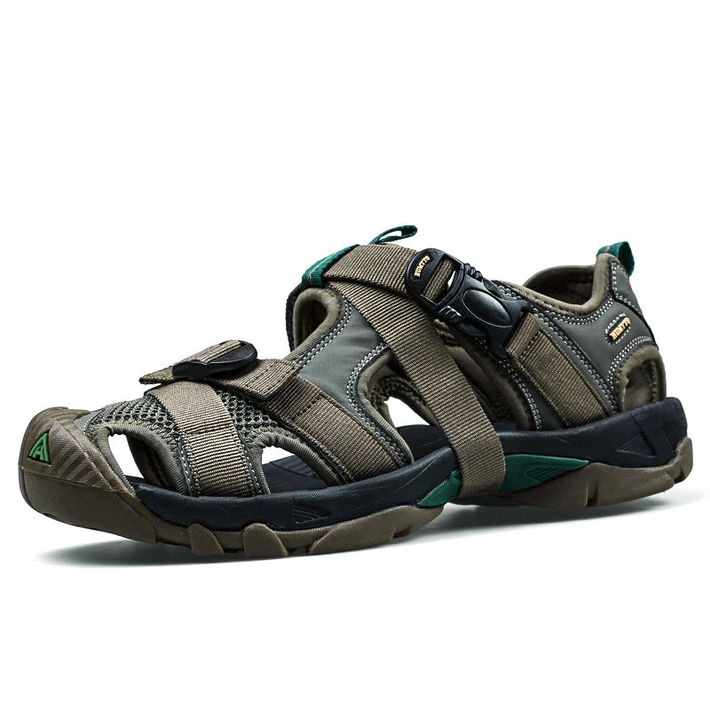 HUMTTO Summer Sandals Breathable Hiking Shoes for Men Outdoor Water Beach Mens Sandals Camping Fishing Climbing Aqua Sneaker Man
