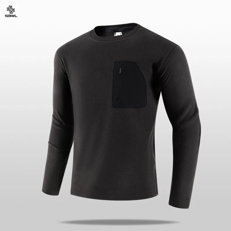 SBWL Quick Dry Running Shirt Men Fitness Sport Gym T-Shirt Bodybuilding Gym Workout Long-Sleeved T-Shirt Compression Shirt Tees