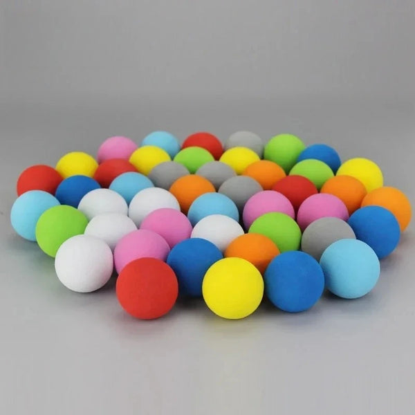 50pcs Golf Balls Random Color EVA Foam Indoor Practice Ball Pet Toy Ball TX007