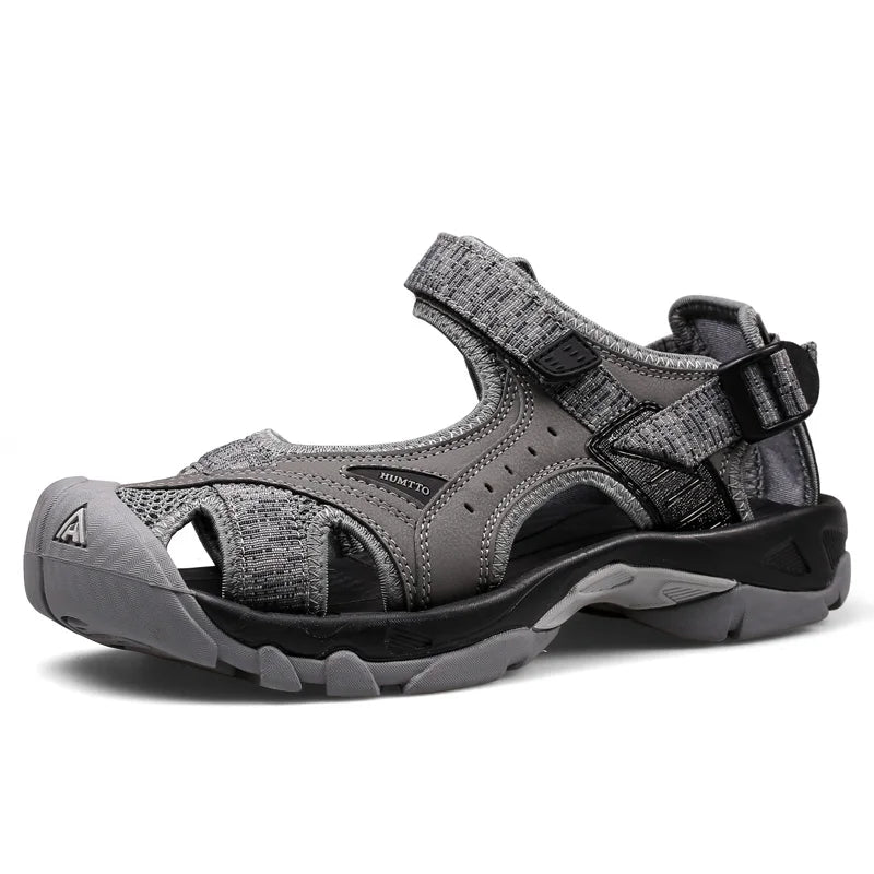 HUMTTO Summer Hiking Shoes for Men Sandals Breathable Outdoor Water Beach Sandals Mens Camping Fishing Climbing Aqua Shoes Man