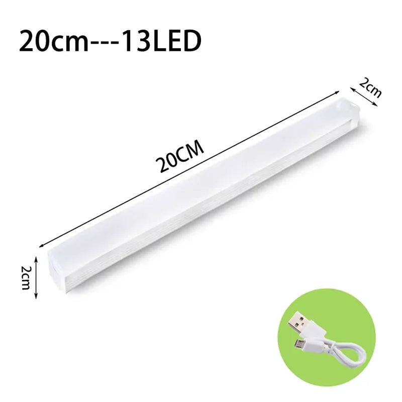 LED Motion Sensor Light Wireless LED Night Light Type-C Rechargeable Light Cabinet Wardrobe Lamp Staircase Backlight For Kitchen